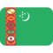 Turkmenistan emoji on Twitter